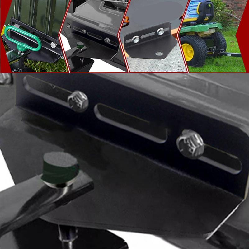 Płyta zaczepu przyczepy Wytrzymały adapter Uchwyt odbiornika Adapter zaczepu przyczepy Odbiornik Zaczep Obróć zaczep przyczepy kosiarki do trawnika