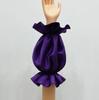 Detachable Satin Puff Arm Cuffs, Ruffled Elastic Bubble Sleeve Covers, Off Shoulder Fake Sleeves for Wedding Dress Bridal Gown Cosplay Costume