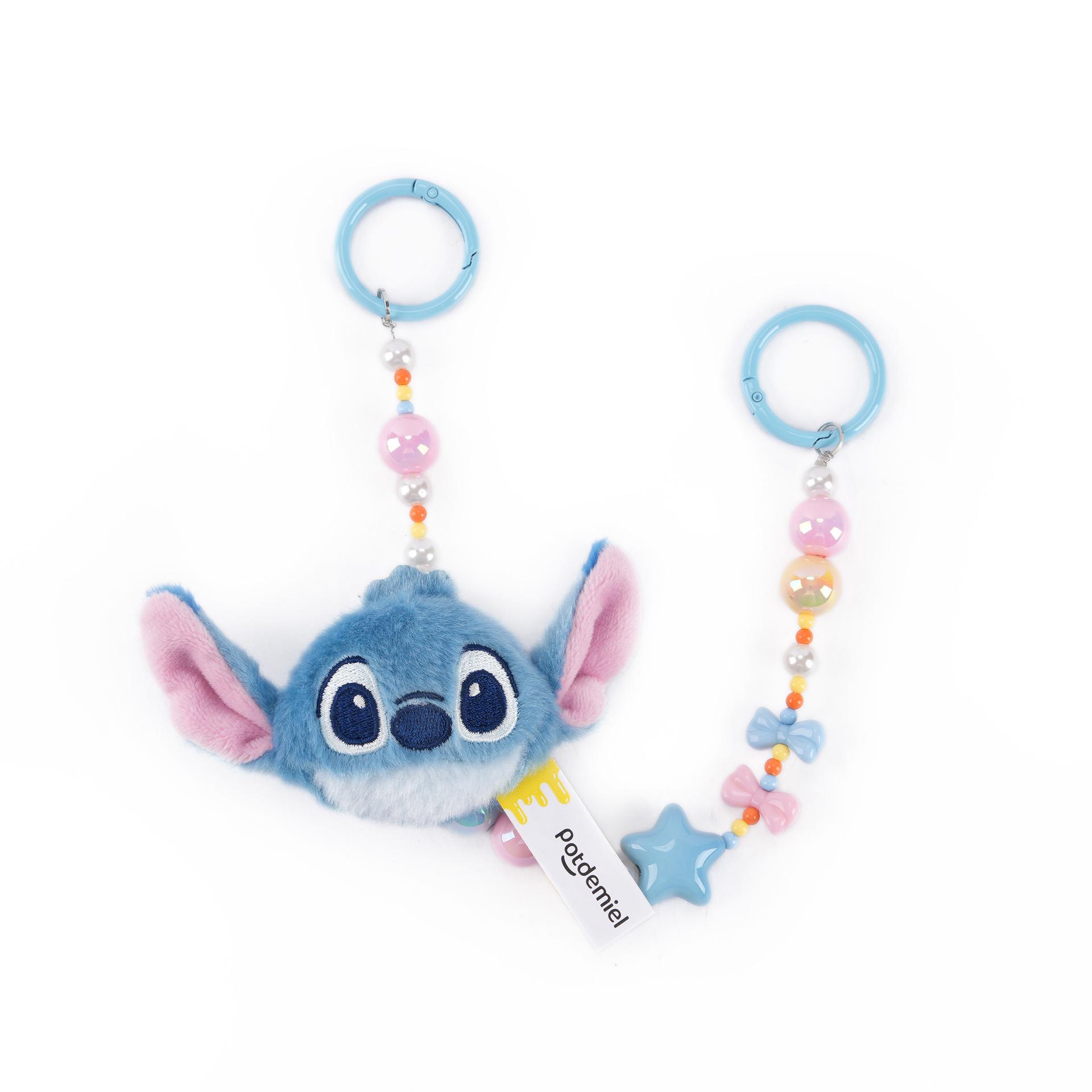 

Disney Nick Judy Stitch Plush Pendant Girls Backpack Bags Stuffed Keychains Cute Phone Car Hanging Plush Keyrings