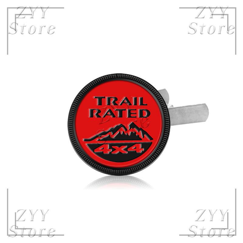 3D Metall Auto Kühlergrill Emblem 4X4 TRAIL RATED Logo Karosserie Aufkleber Auto Abzeichen Aufkleber Zubehör