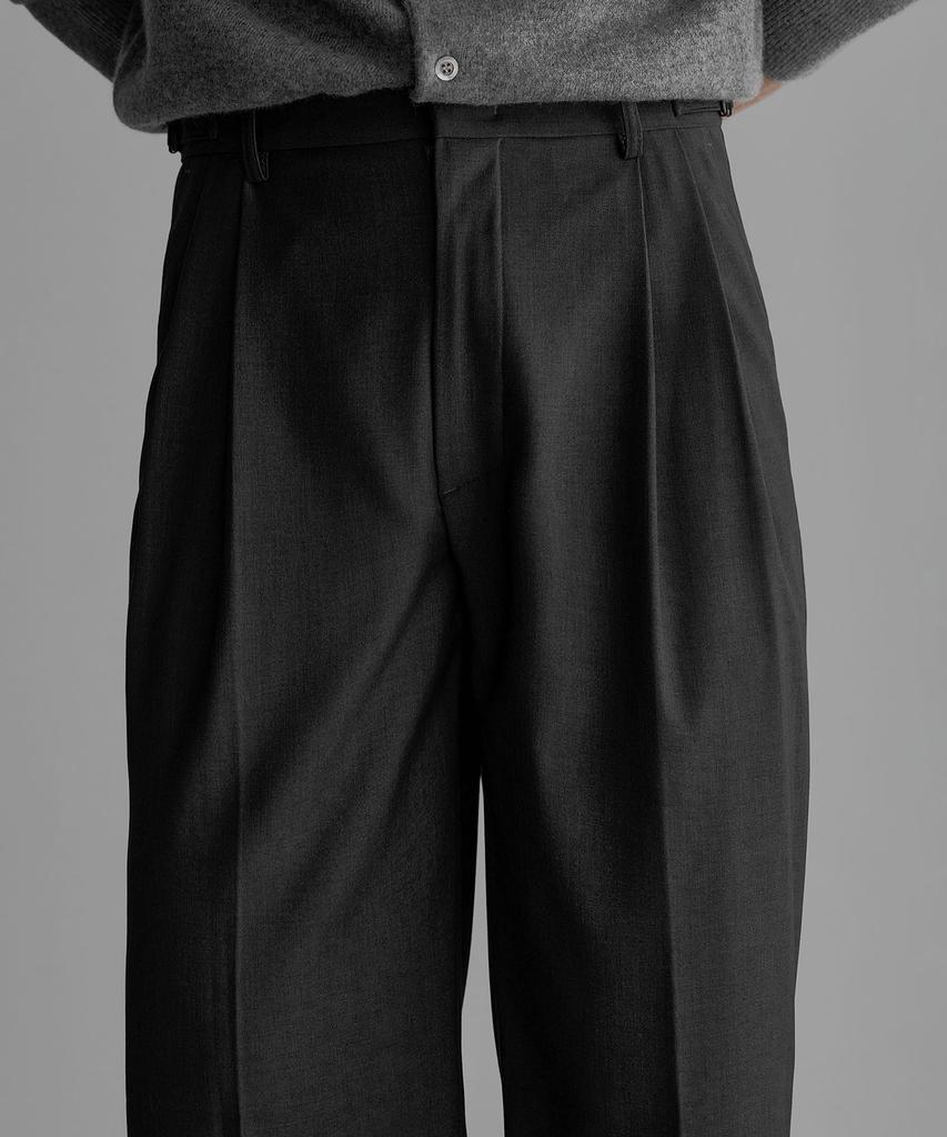 Baulopeulodeogteu Tr Tabe Wide Slacks [Charcoal]