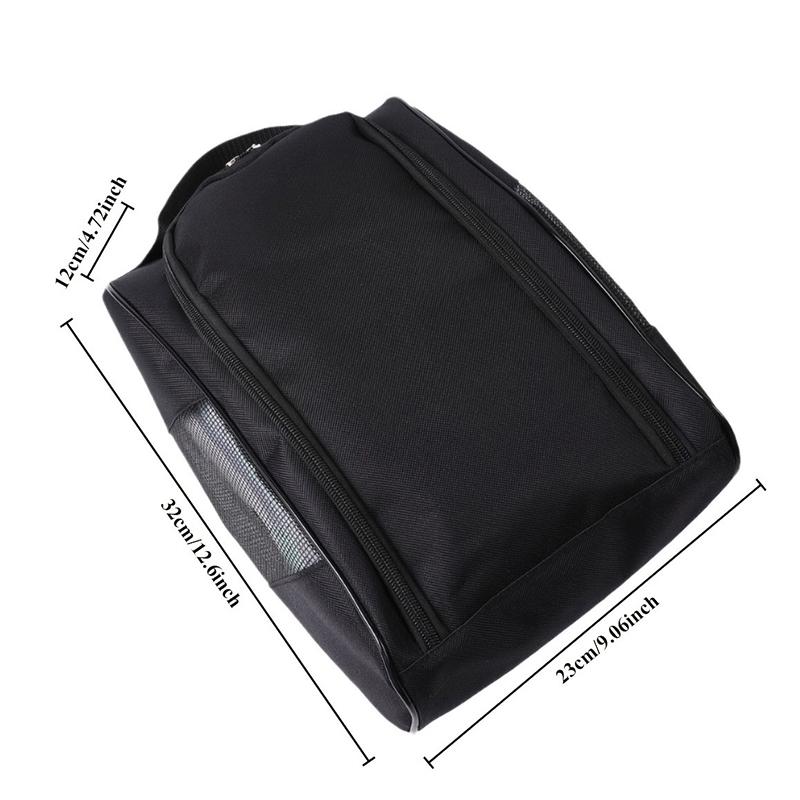 Tragbare Golfschuhtasche Oxford-Gewebe Schuhtragetaschen Atmungsaktiv Leichtgewichtige Golfhandtasche Staubdicht Fußball Tennisschuhtasche