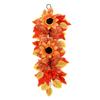 Artificial Sunflower and Maple Leaf Wall Hanging for Fall Thanksgiving Decor