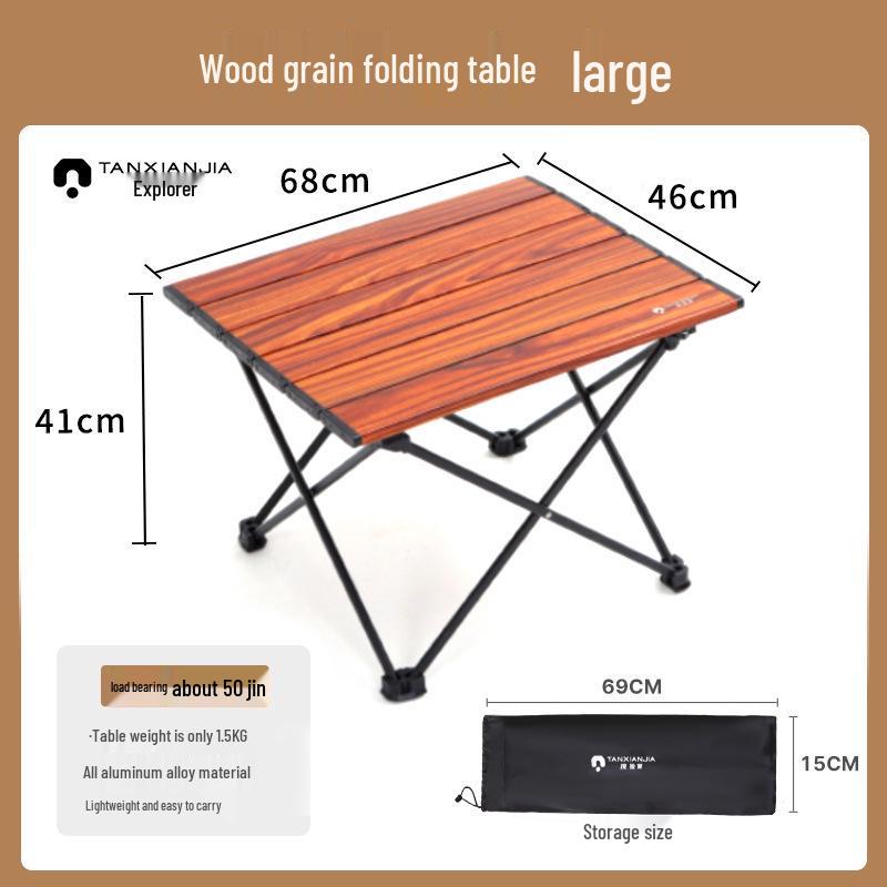 Portable Aluminum Folding Table and Chair Set for Camping and Picnics