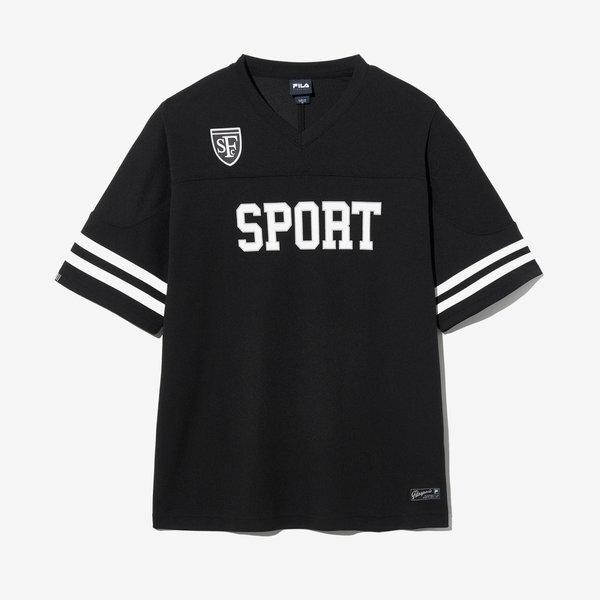 

Fila Rugby Mesh Jersey T shirT BLK/090
