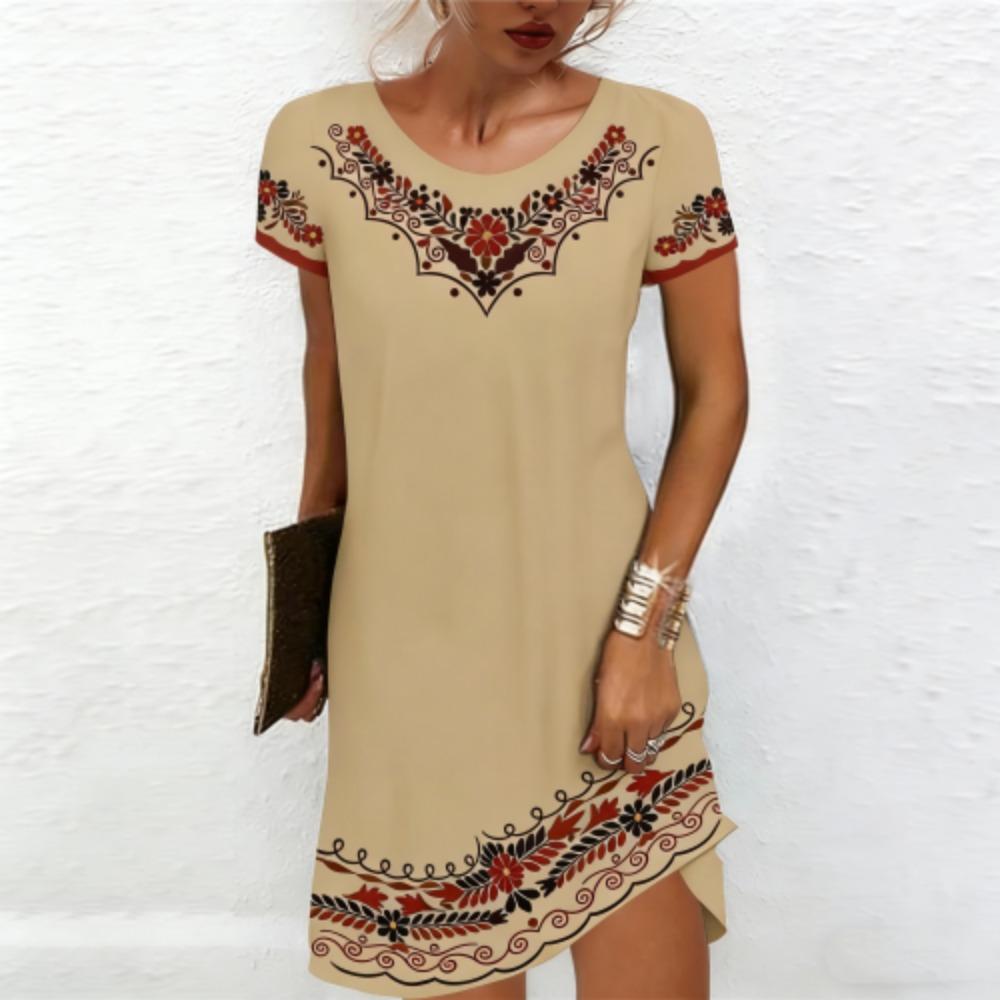 Simplicity Women's Homewear Women Nightdress Short Sleeve Dresses Loose Fit Nightwear Home Clothes Loungewear Dresses Party Dress