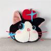Apple Cat Plush Cushion With Embroidered Cartoon Design For Living Room Decor