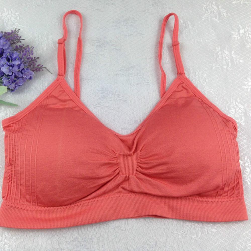 

Женский бесшовный быстросохнущий спортивный топ с двойными бретелями EMA One Size красный