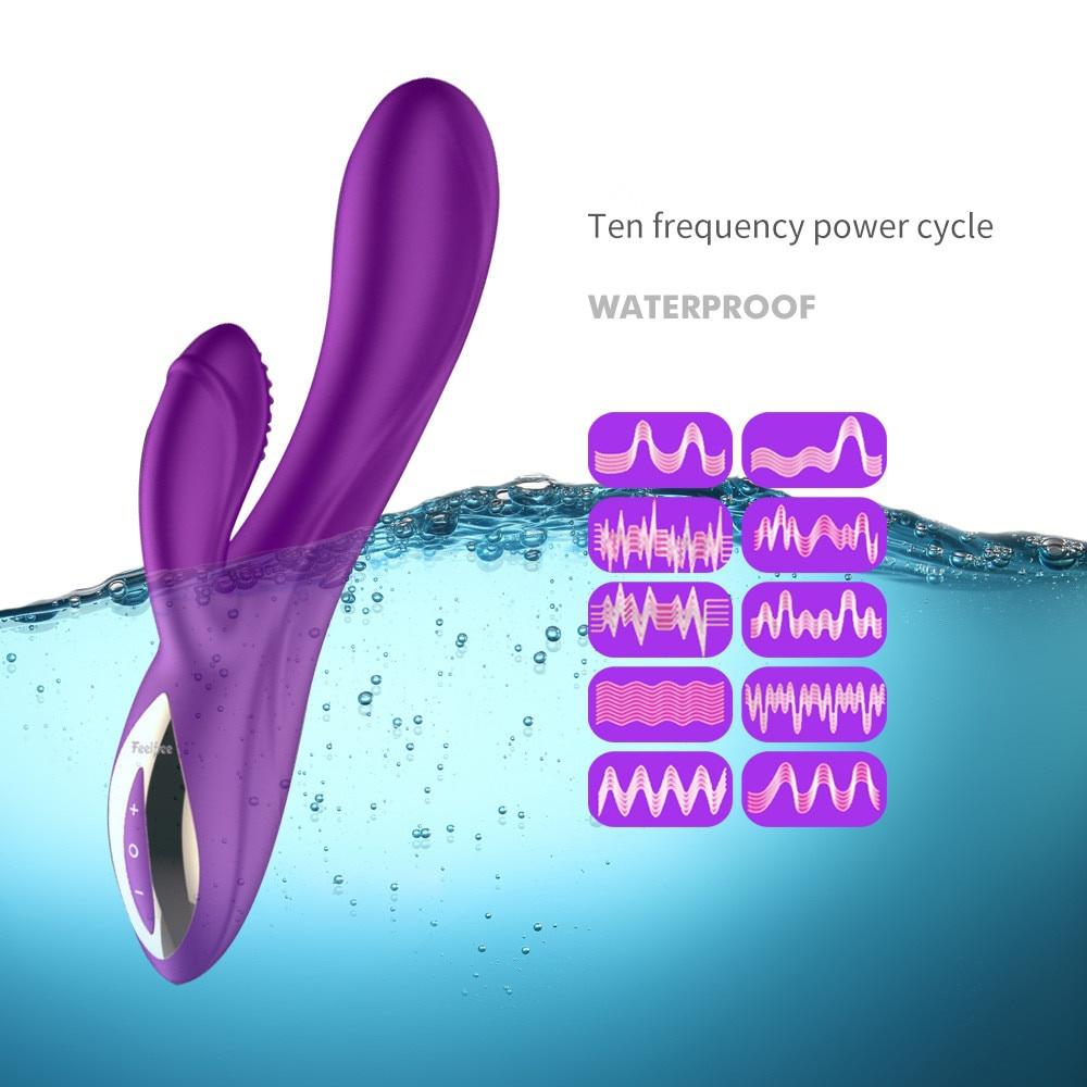 Triple G-spot Vibrator with Separate Clitoral Stimulator