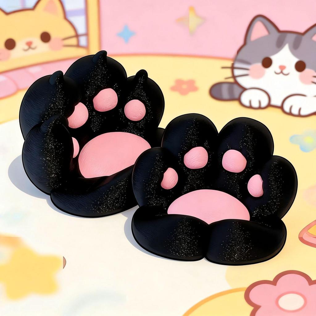Adorable Cat Paw Phone Holder - Cartoon Desktop Ornament & Dorm Binge-Watching Gift