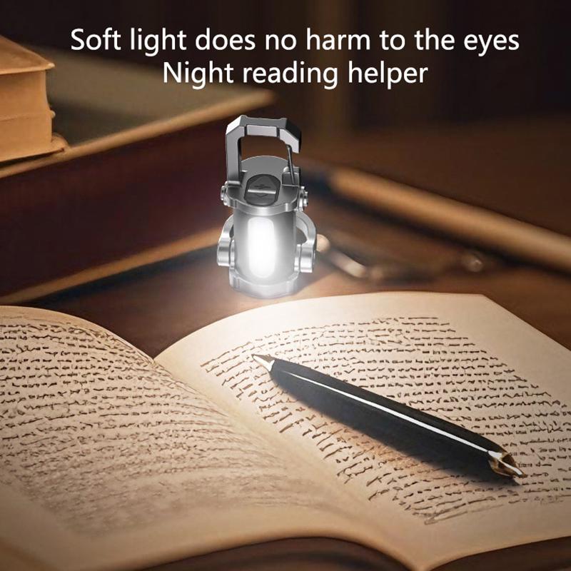 Led Keychain Flashlight Multifunctional Cob Work Light Keyring Practical Inspection Light Key Chain For Outdoor Activities