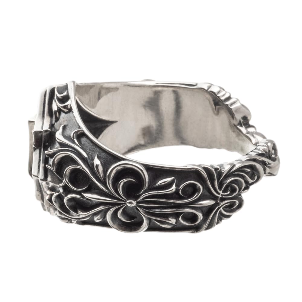 Artemis Kings Number One Free Size Silver Brand Silver 925 Ring, (AKR0073), Men's Accessory, Jewelry, Ring,