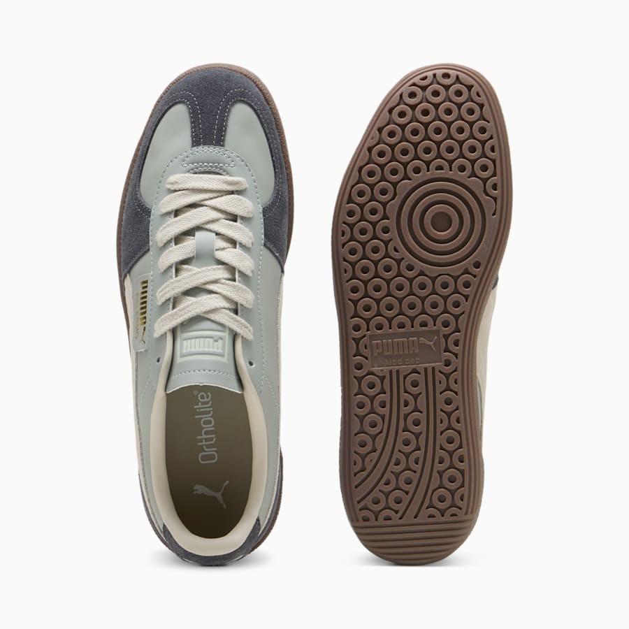 396464-23 Puma Palermo Leather Smokey Gray Desert Dust (Men's)