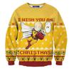 New Men's Long-sleeved Sweatshirt with Personality and Fashionable 3D Digital Cartoon Printed Round Neck Pullover Top