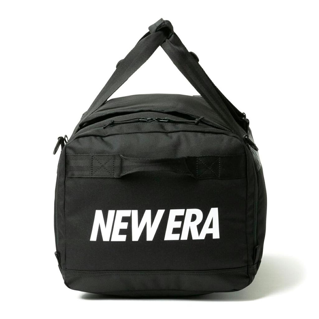 New Era Backpack Duffel Bag Logo FREE CLUB DUFFLE BAG BLK NELOGO WHI 251 Black/Side