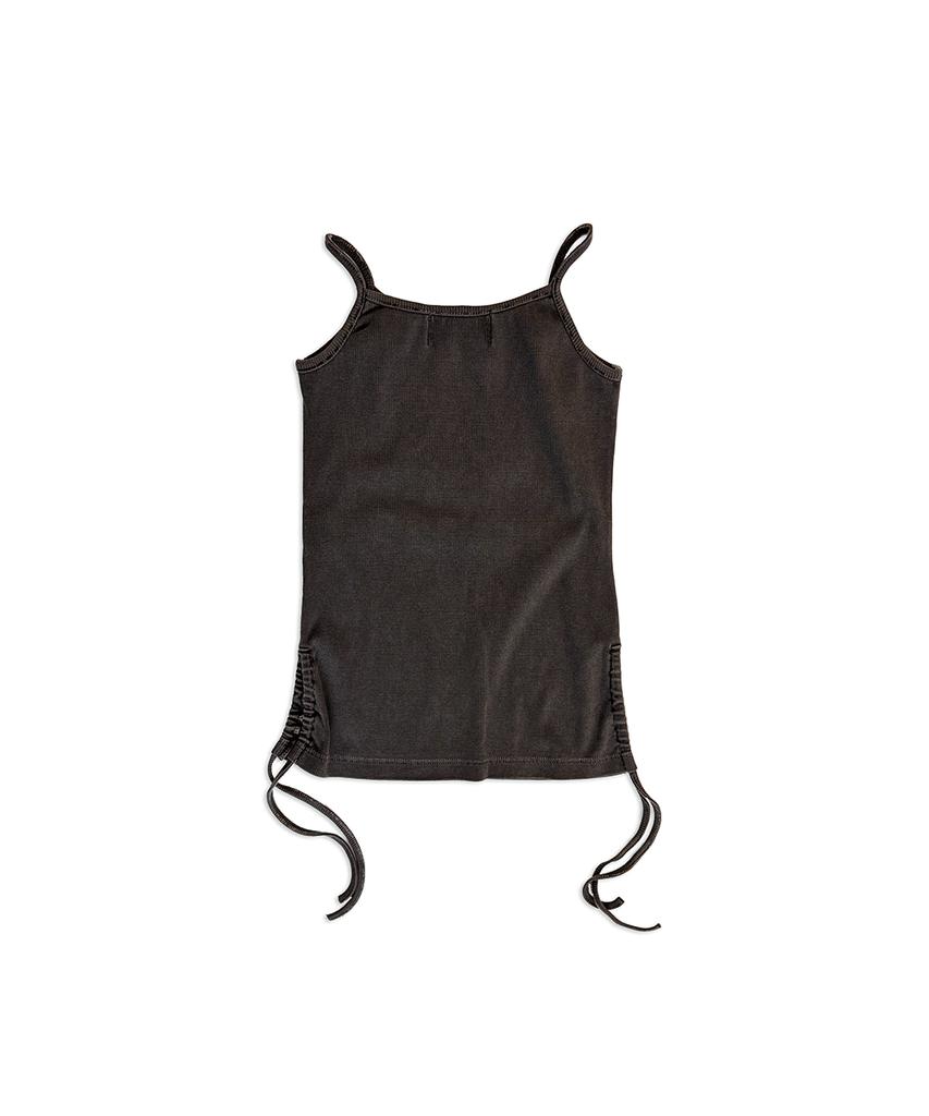 Eonyujeulaeb Uul Applique Sleeveless Top (Charcoal)