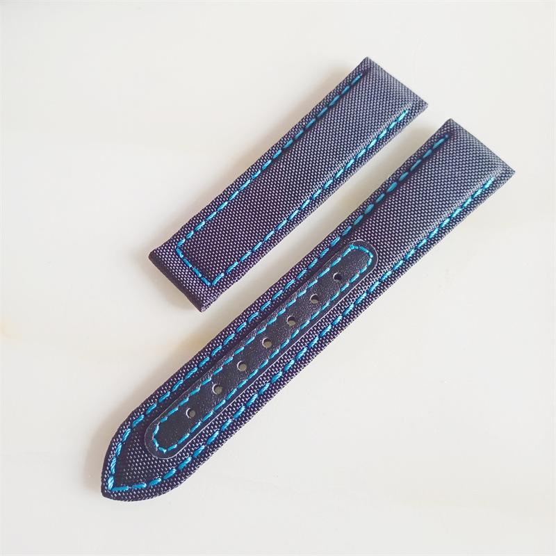 Nylon Canvas New Seahorse 300 Kuskinnsstropp Omega Super AT150 Foldespenne 20 22mm stropp