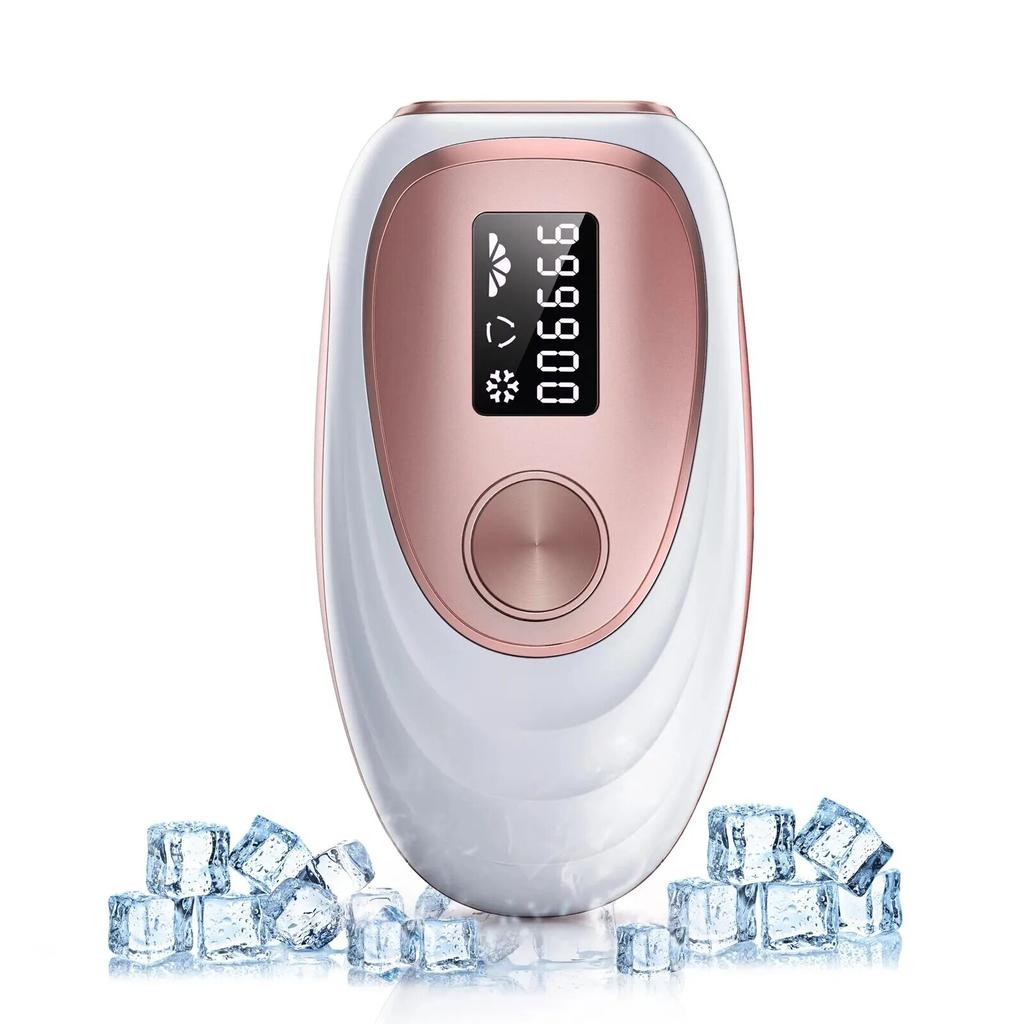 Épilation au laser avec refroidissement par glace - 999 900 flashs Appareil d'épilation IPL permanent et indolore pour tout le corps à domicile pour femmes et hommes