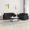 VidaXL Sofa Set with 2 Pcs Cushions, Sofas with Armrests and Backrest, Furniture Set, Living Room Furniture, 3202372
