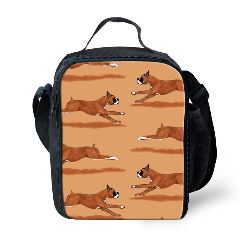 dog print lunch bolsa