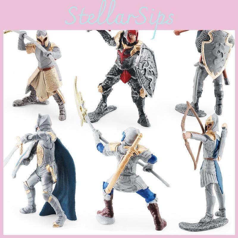 Simulated Western Mythical Knight Model Griffon Knight Spear Bow Ornament Dragon