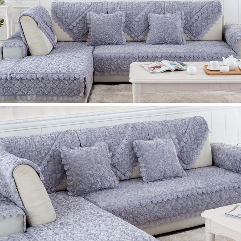 Buy Sofa Cover Thicken Velvet Couch Cover AntiSlip Sectional Couch