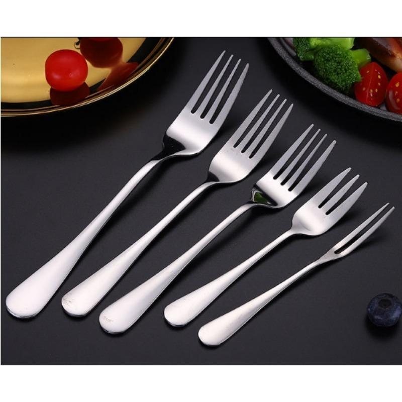 Stainless  Steel  Forks Set Western Style  Thickened  Tableware for  Steak Dining  Household Use Durable Spoons Knives Cutlery