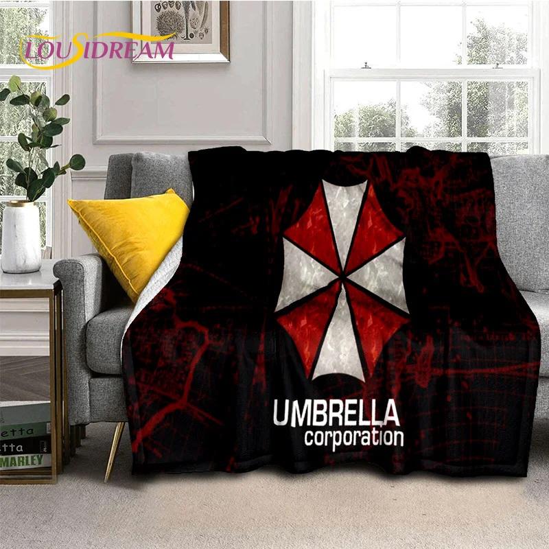 Horror Games R-Resident Evil Soft Flannel Blanket for Beds Bedroom Sofa Picnic,Throw Blanket for Cover Outdoor Leisure Nap Gift