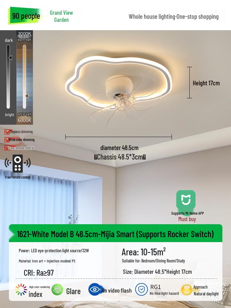 Cloud Lamp for Children's Room - Nordic Ceiling Fan Lamp