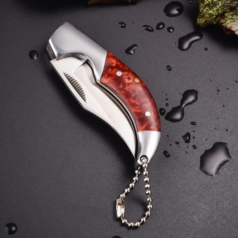 Portable Folding Knife Stainless Steel Fruit Peeling Vegetable Knives Sharp Pocket Household Mini Knife Kitchen Tool