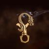 Vintage Copper Dragon Small Ornaments Retro Brass Animal Car Key Chains Crafts Decorations
