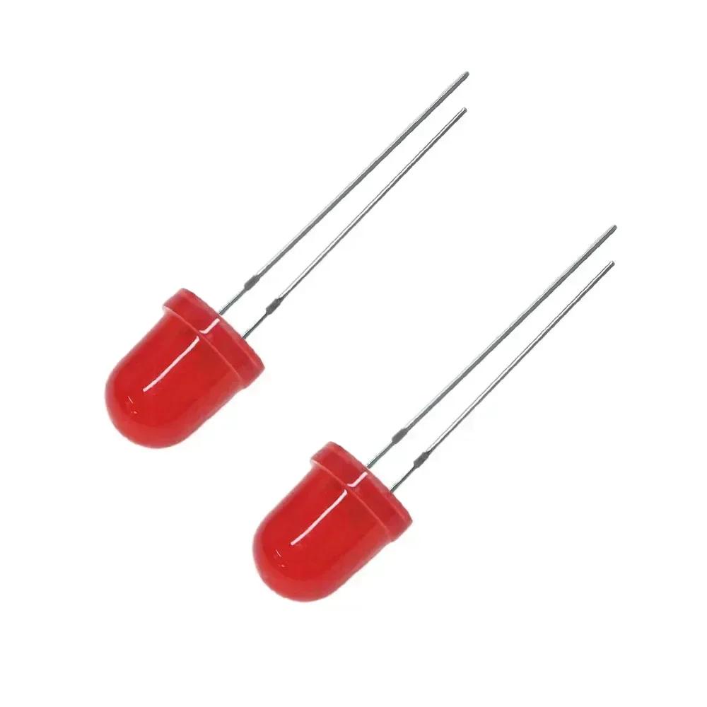 10/50pcs F8 8mm LED Lights 5Colors Super Bright Light Emitting LED Diode Kit Red White Green Blue Yellow