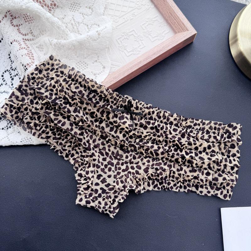 90-130 Lbs Playful Princess: Sweet Layered Cake Mesh Low-Waist Women's Underwear