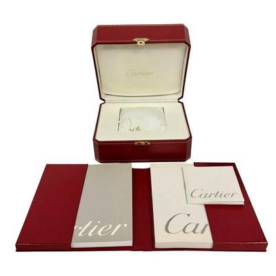 Used Cartier Case Watch Empty Box Empty Box Box Manual Booklet Accessories Vanity Box Red Red Cartier Watch Case Box