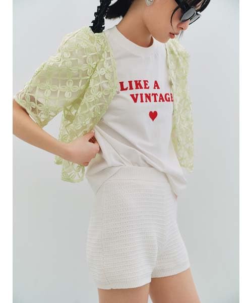 Embroidered Tulle Jacket LWFJ252084 MNT [Lily Brown] Women's