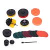 22pcs Drill Brush Attachments Set Multipurpose Power Scrubber Cleaning Kit for Bathroom Kitchen Car
