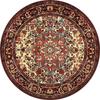 Vintage Mandala Round Boho Area Rug Non‑Slip Soft Circular Carpet for Living Room Bedroom Apartment Home Decor Machine Washable