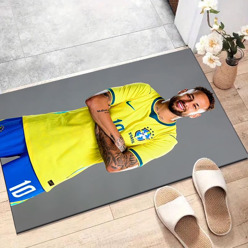 1pc Neymar17 Design Printed Area Rug Carpet for Bedroom Living Room Home Decor Rugs Mat Non Slip Mat Rug for Bedside