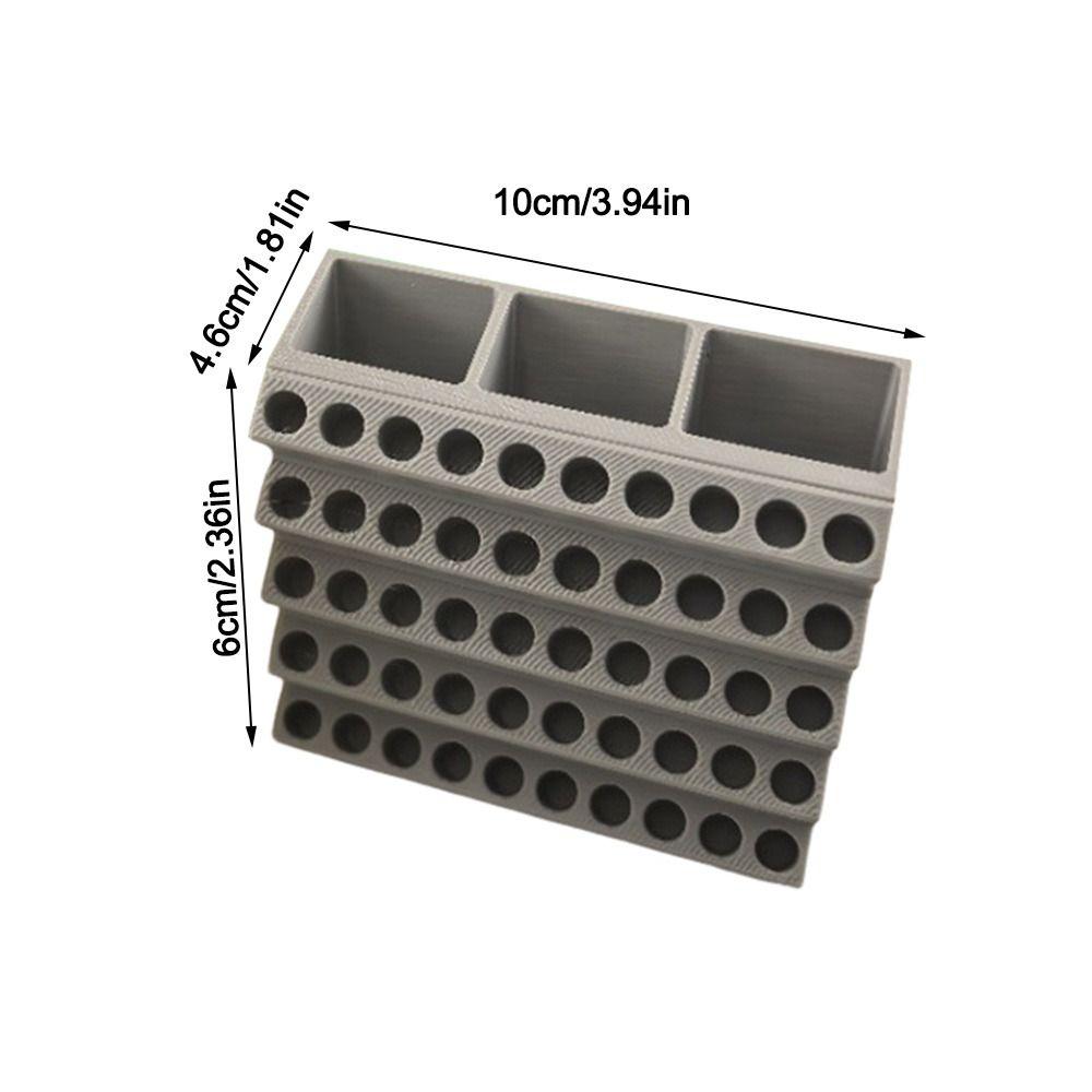 50 Holes Drill Bits Organizer Easy Storage Screwdriver Storage Rack Workshop