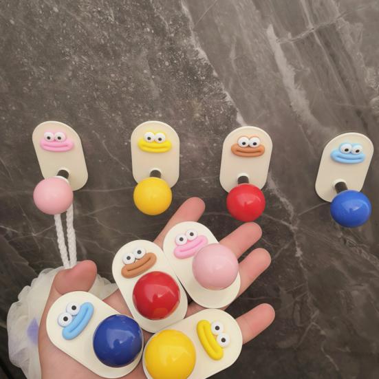 Klebehaken Cartoon Haken Badezimmer Handtuchhaken Wasserdicht Niedlicher Wandhaken für Küchenutensilien Schlafzimmer Mäntel