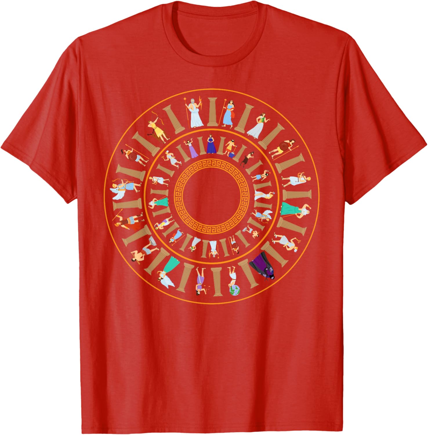 

Ancient Greece Mythology Greek Gods TShirt 100 Cotton ONeck Short Sleeve Summer Casual Mens Tshirt Streetwear S