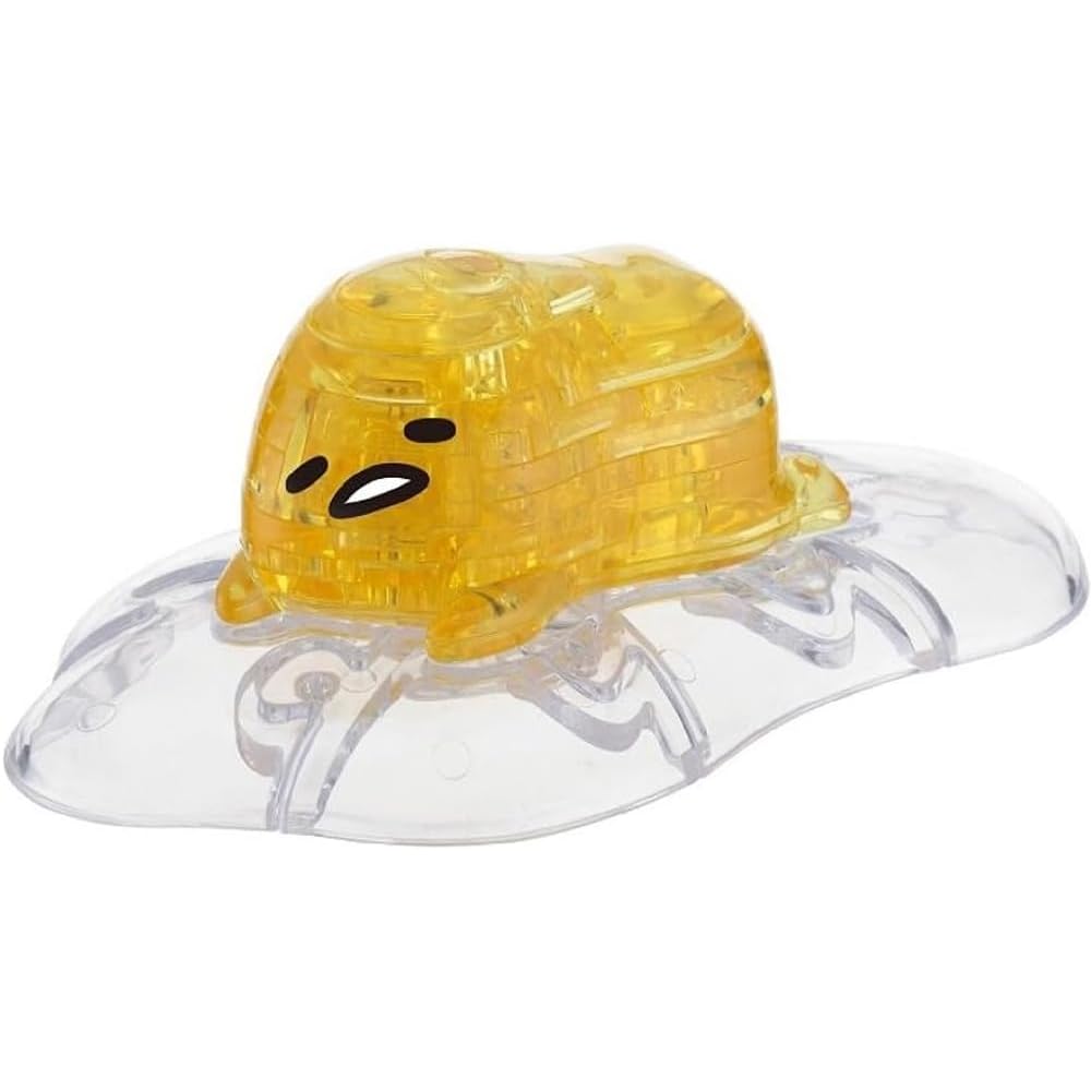 Hanayama Crystal Gallery Gudetama 3D Jigsaw Puzzle Clear Figure Home Decor Age 7+
