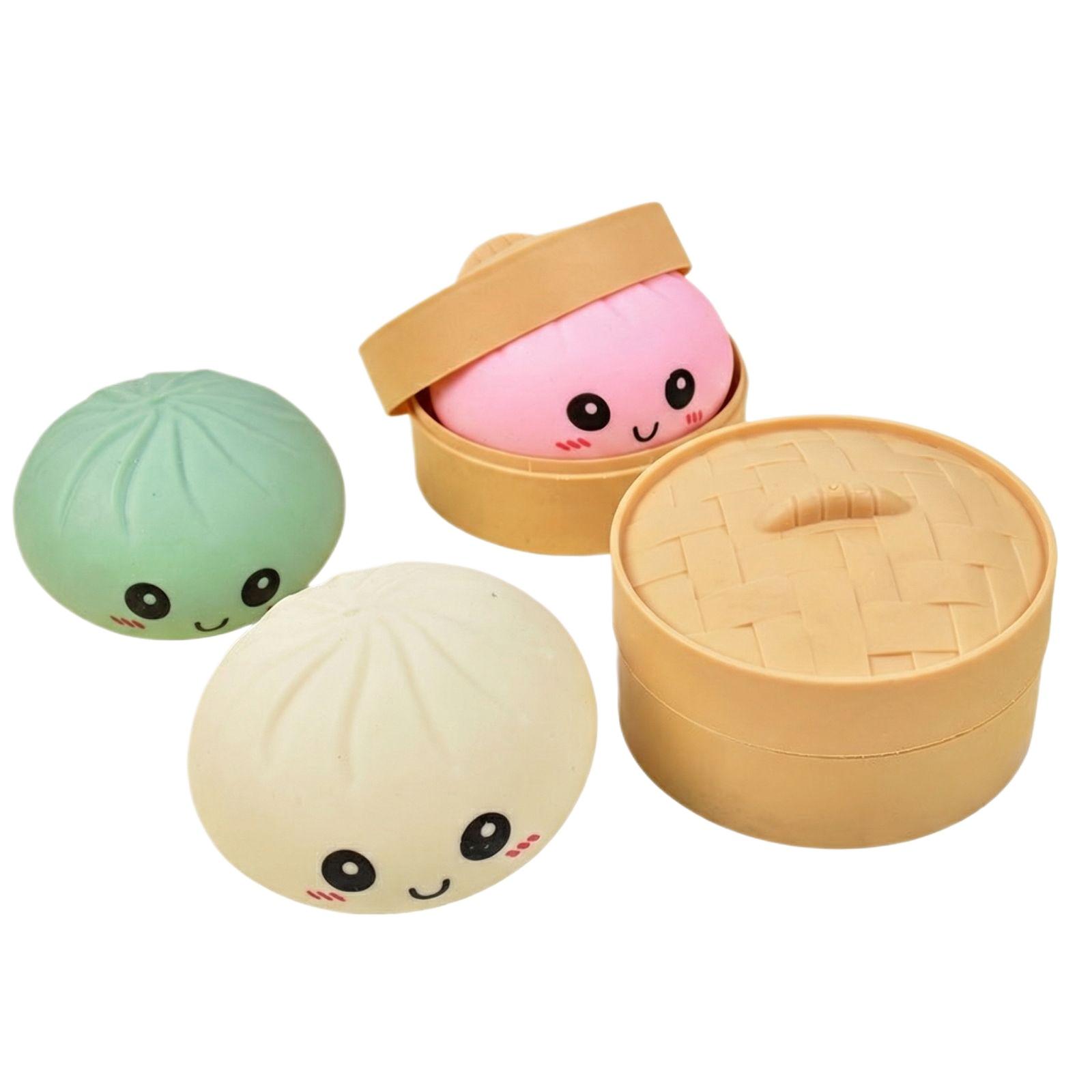 

Dumpling Toy Set Slow Rising Dumpling Cute Kawaii Design Soft Toys for Stress Relief and Decoration One Size