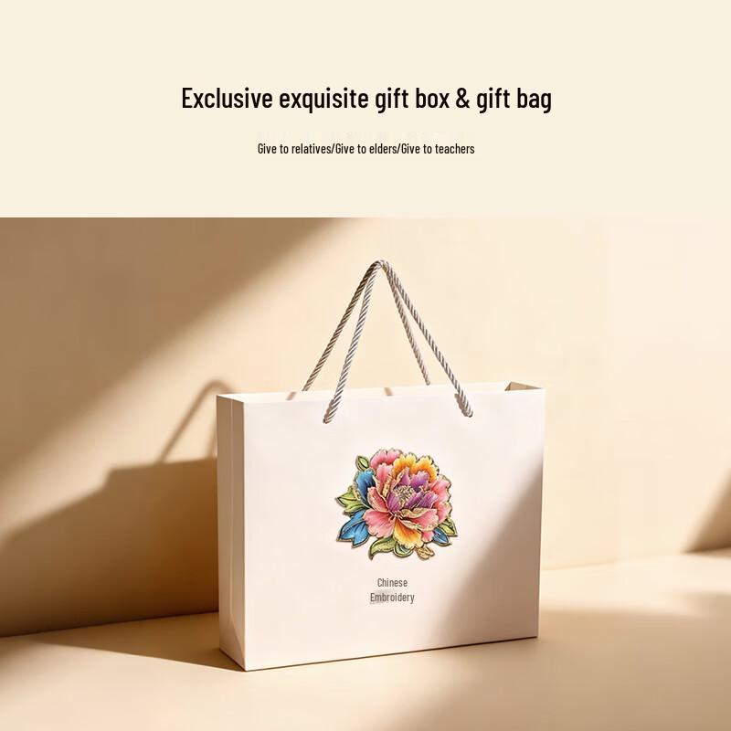 Sangshang Su Stickerei Handgefertigt Seide Langer Schal