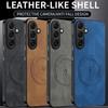 Shell Shockproof Leather Phone Soft Bumper Case For Samsung S25 Edge Magnetic For Magsafe Protective Back Cover For Galaxy A06 A56 A36 A54 Shell