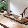 Natürliches, insgesamt massives Teetablett aus Holz, japanisches Teetischbrett, hochwertiges Bakelit-Serviertablett, Retro-Tee-Set-Zubehör