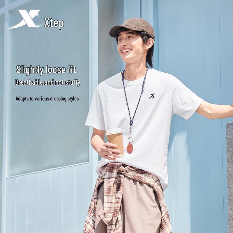 Xtep Unisex Summer Cotton Moisture-Wicking T-shirt