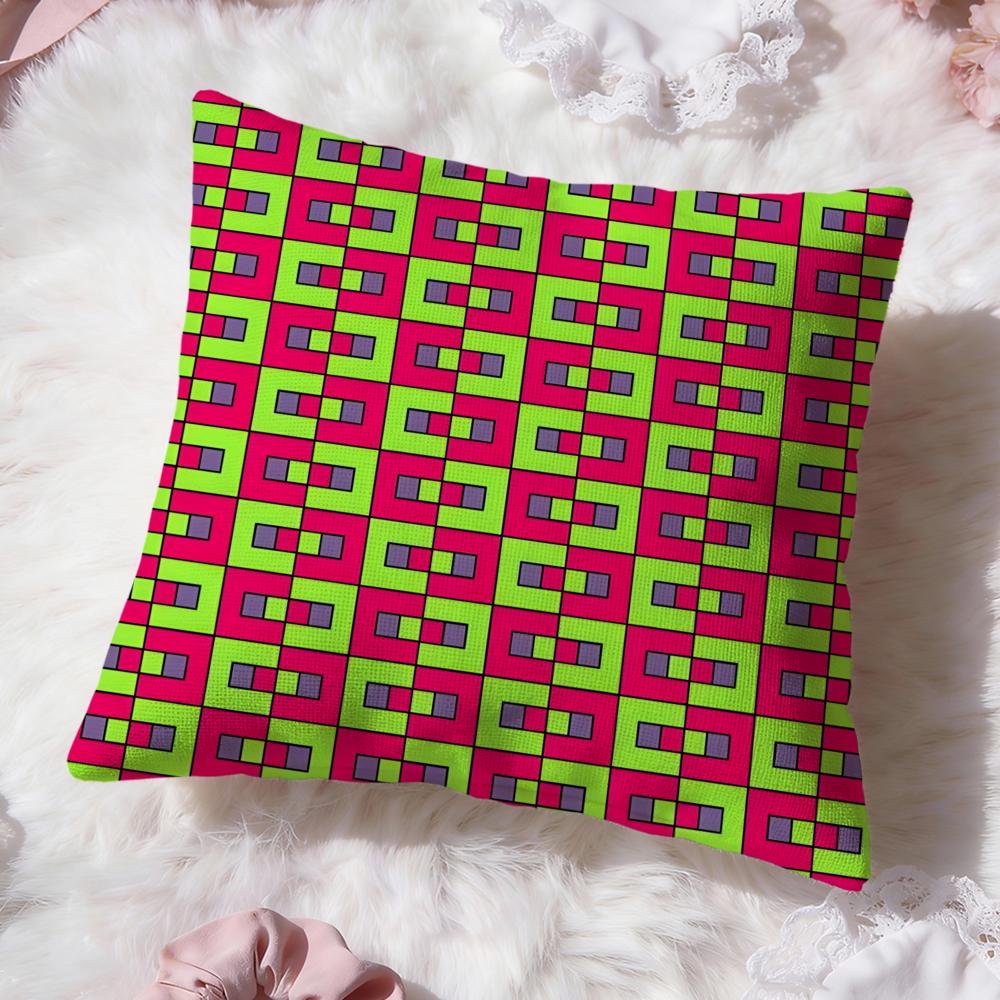 Artistic Background Patterns Cushion Cover Premium Comfort Reversible Pillow Cove Two In One Design for Any Room Car Interior