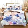 ŌOzora-Subaru Bedding Set Single Twin Full Queen King Size Bed Set Aldult Kid Bedroom Duvetcover Sets 3D Anime Kawaii bed