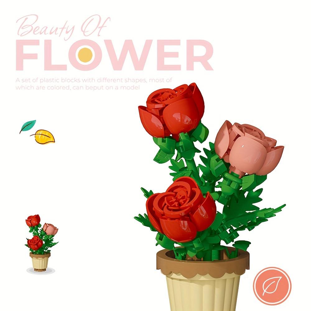 Набор строительных блоков «Букет цветов» — набор из бонсай и растений из АБС-смолы — фото 7